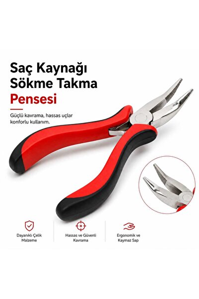 PİRAYE AKSESUAR Saç Kaynak Pensesi • Boncuk Kaynak Pensi • Kaynak Sökme Takma...