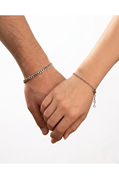 SEVMİNE 316L Steel Couple Bracelet Set – Matching for Couples & Friends, Tarn...