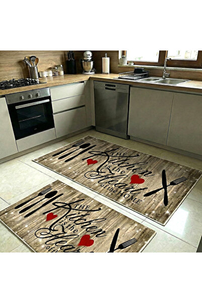 OEM Set 2 Covoare buctrie antiderapante 60x80 cm + 60x120 cm, CBU301