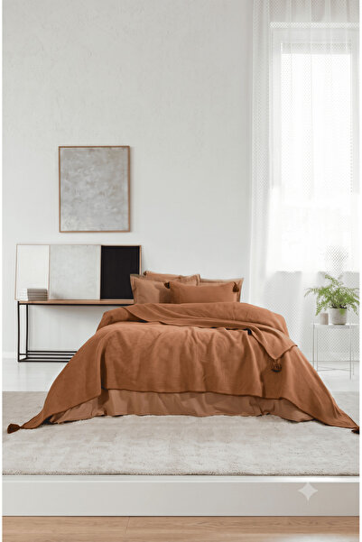 Özdilek Double Pique Set Gofreli Anjelica Brown