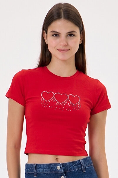 3 ROPE Tricou scurt pentru bebeluși cu imprimeu Hearts Stone