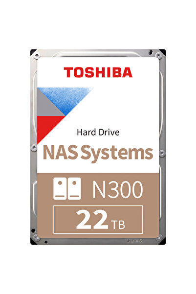 Toshiba HDD HDWG62CUZSVA N300 22TB CMR, 3.5", 512MB, 7200RPM, SATA, TBW: 180