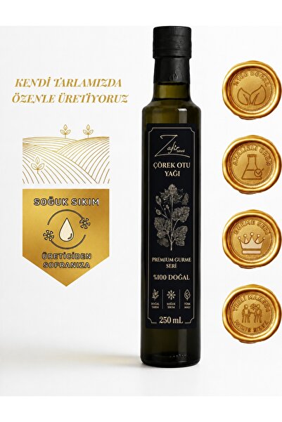 zafirnatural Soğuk Sıkım Çörek Otu Yağı 250ml | Yumuşak İçim · %1.7 Timokinon
