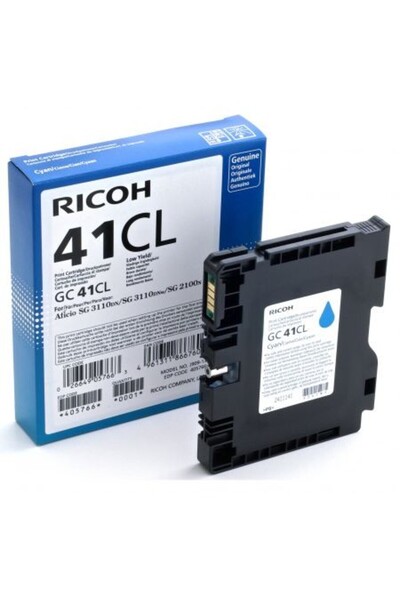Ricoh Gel Ink Cartridge Cyan 600 GC 41CL