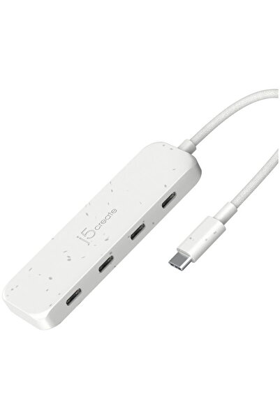 j5create -Hub USB-C la 4 porturi / tip C din a doua generație, prietenos