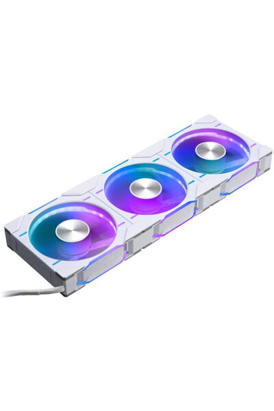 Phanteks PH-F120D30R_DRGB_PWM_WT01_3P, 3 ventilatoare de 120 mm, 2000 rpm, Alb