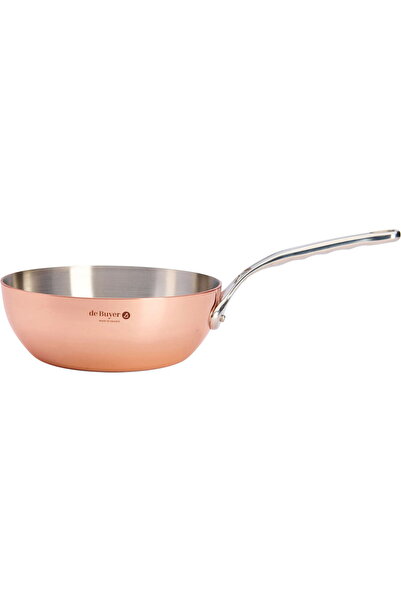 De Buyer Tigaie Prima Matera, cupru/oțel, 20 cm, curbată, individuală.