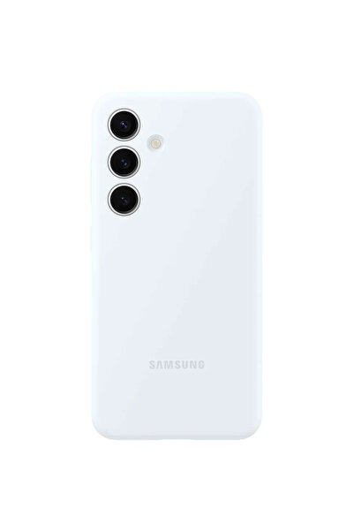 Samsung Husă de silicon pentru Galaxy S24, ALBĂ