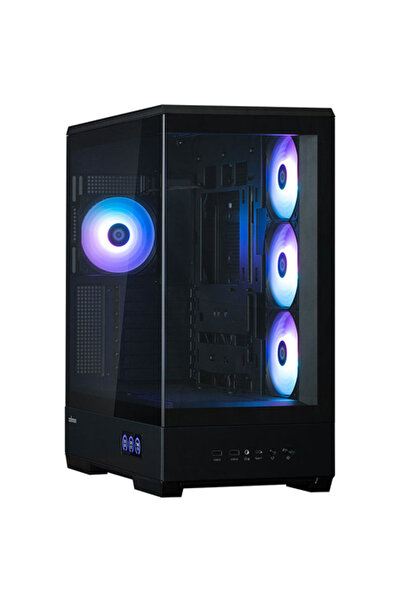 Zalman P50 DS, MiddleTower, Fara sursa, ATX, mATX, mITX, Negru