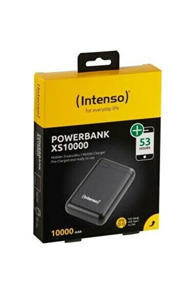 Intenso XS10000, USB-A/USB-C, 10000 mAh, Negru