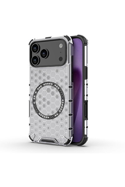 Techsuit Husa transparenta pentru iPhone 17 Pro Max - HoneyComb Shield MagSaf...
