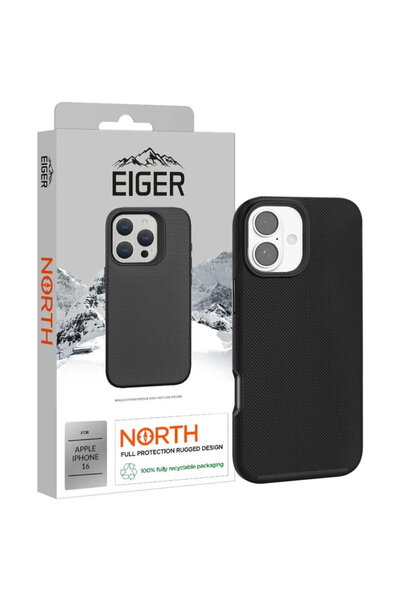 EIGER Husa North Case iPhone 16 Negru
