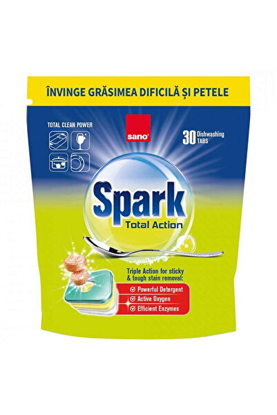 Sano Detergent tablete pentru masina de spalat - SPARK Total Action 30 bucati