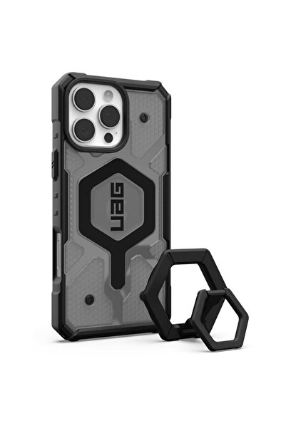 UAG Husă pentru iPhone 16 Pro Max - Pathfinder Clear MagSafe - Gri / Negru cu...