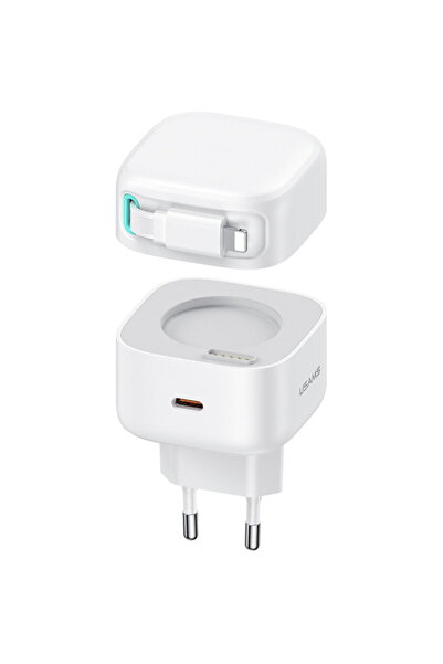 Usams P4Y USB-C design Lightning modern compact 35W Alb
