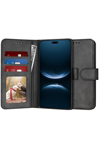 Techsuit Husă pentru Huawei nova 14 Pro - Tip agendă - Negru