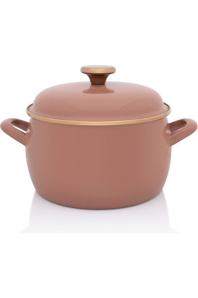 Metalac Oala 4.2l cu capac Moka Metalacemail/20cm/4.2l