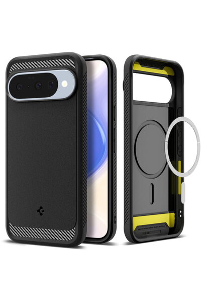 Spigen Husa pentru Google Pixel 10 / 10 Pro - Rugged Armor MagSafe - Matte Black