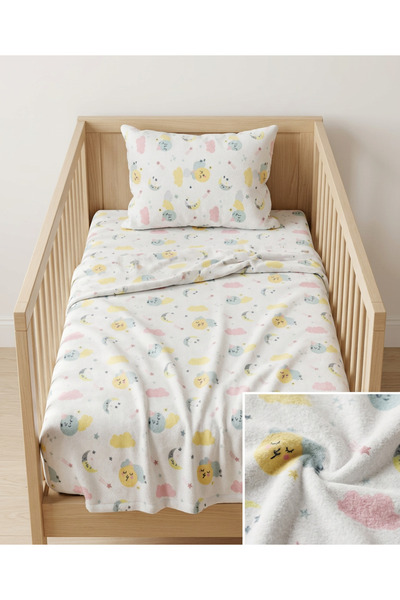 Depomaxx Flannel Fabric Baby Boy Duvet Cover Set 100X150 Boxed