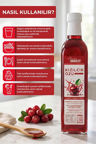 HAVRAN KOCASEYİT Kızılcık Özü 700 g