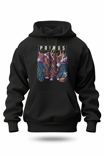 buzagi tasarım ürünleri Primus Digital Print Hooded Unisex Sweatshirt
