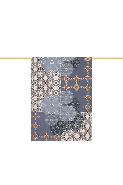 Bursa İpek Peony Musenna Pattern Crepe Silk Shawl