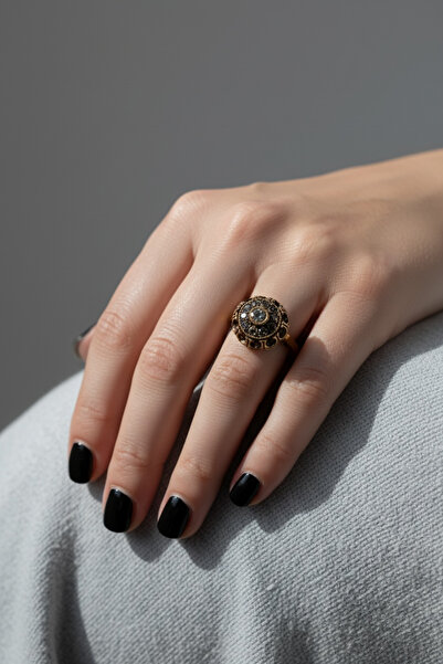 FUYA JEWELLERY Elmas Montür Yuvarlak Yüzük