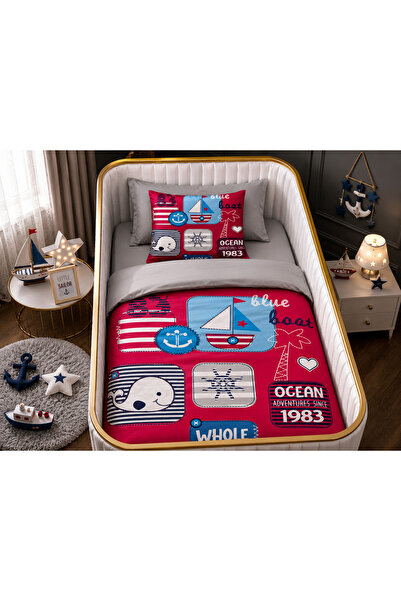 Fabeteks Ocean Adventures Single Digital Baby Bedding Set