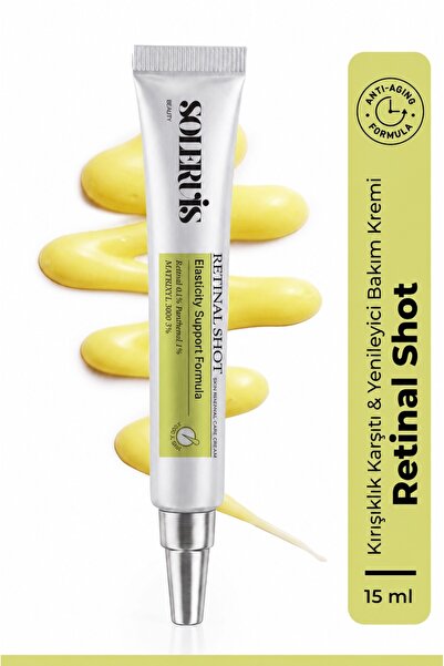 SOLERVIS Retinal Shot Kırışıklık Karşıtı Sıkılaştırıcı Bakım Kremi %0,1 Retin...