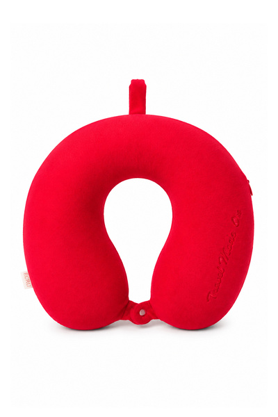 Ecrou Moontoys Oval Basic Seyahat Boyun Yastığı Kırmızı
