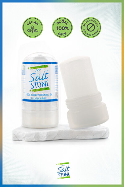 Erd Salt Stone Doğal Mineral Deodorant Roll-on (Tuz Taşı) 60 gr - 1 adet
