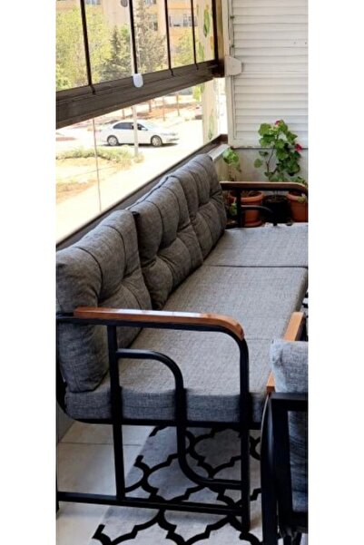 Serdemdizayn 3 Lü Bahçe Balkon Koltuk