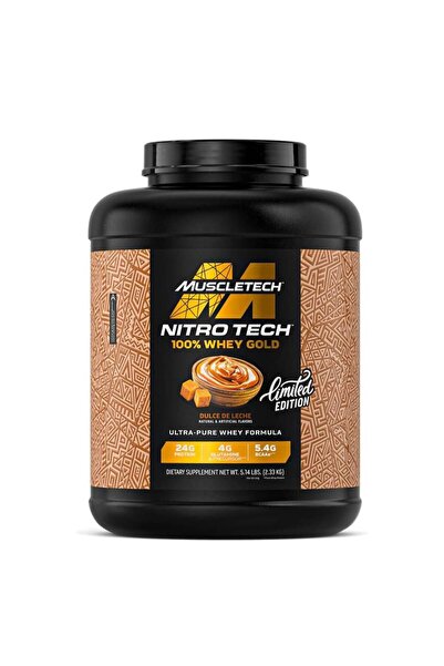 MUSCLETECH Nitro Tech Whey Gold, Dulce De Leche, 5 LB