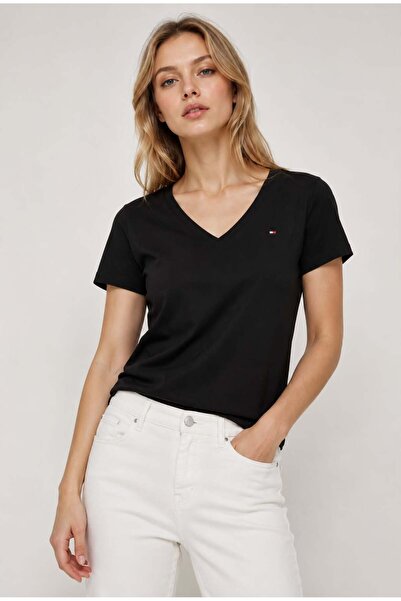 Tommy Hilfiger V Yaka Slim Tişört