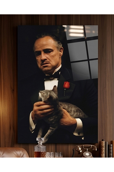 FavloArt The Godfather - Don Vito Corleone Pleksi Tablo – Sinemanın En İkonik...