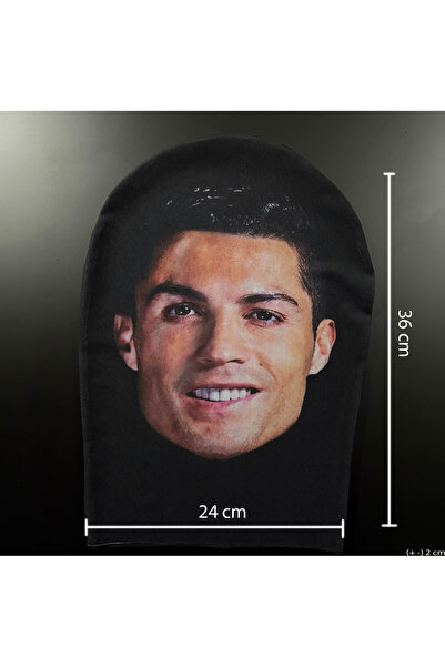 Yansıma Cristiano Ronaldo Baskılı, Rahat Görüşlü, Yıkanabilir Kumaş Maske – G...