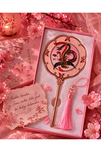 Home Japon Vintage El Aynası – Sakura Çiçekli Estetik Hediyelik Ayna