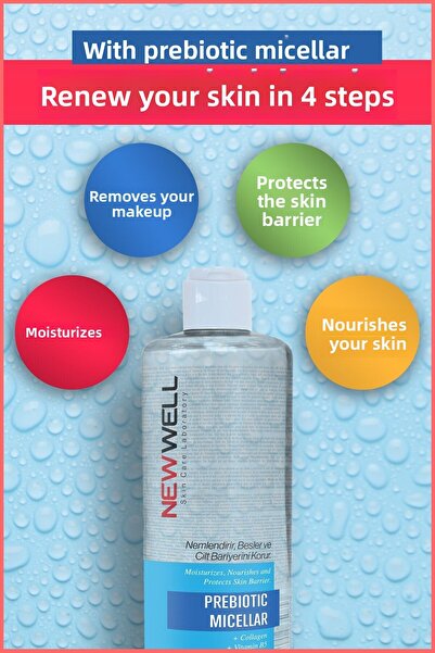 New Well Apă Micelară demachiantă prebiotică 400 ml