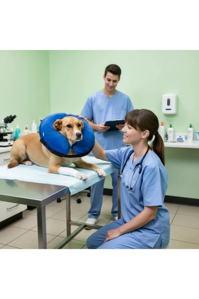 Petza Köpekler için Koruyucu Şişme Yakalık Kuura