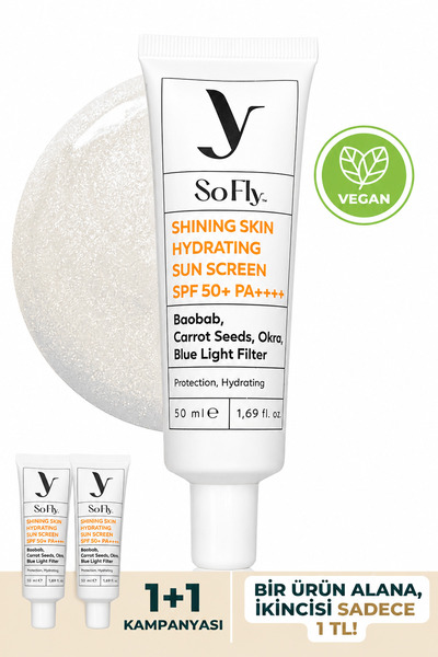 So Fly Shining Skin - Hydrating Sunscreen Spf50 Pa 50ml