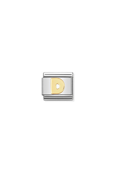 NOMİNATİON Composable Classic Dekoratif Link - Harfler - D Harfi - (04 D) 18k...