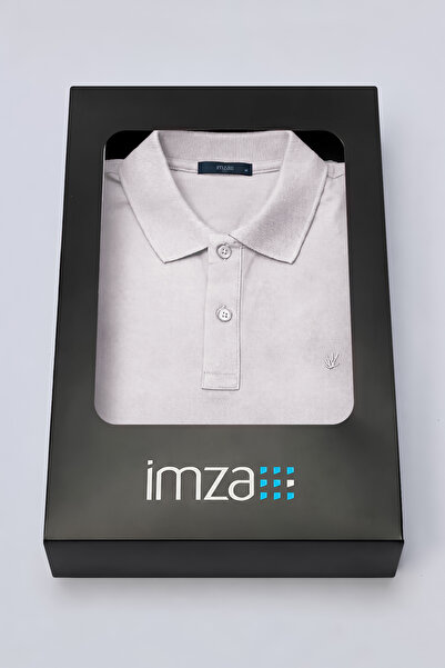 İmza Ανδρικό T-shirt Stone Polo με λαιμόκοψη, κοντό μανίκι, στενή εφαρμογή, 1...