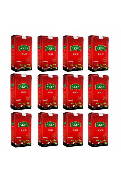 özen tea AKFA FİLİZ SİYAH DÖKME ÇAY PREMİUM 12 PAKET 500g