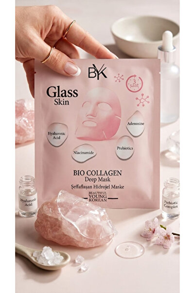 BYK Bio Collagen Yüz Maskesi - Deep Mask - Şeffaflaşan Eriyen Hidrojel Kolaje...
