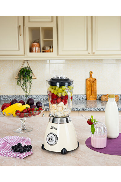 Zilan ZLN1207 | Retro Stand Blender | 1,5l Cam Hazne | 500w Blendar | 2 Hız A...