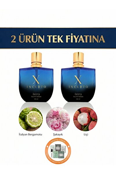ixora Incerto 100 ml Unisex Parfüm 2x Adet Edp