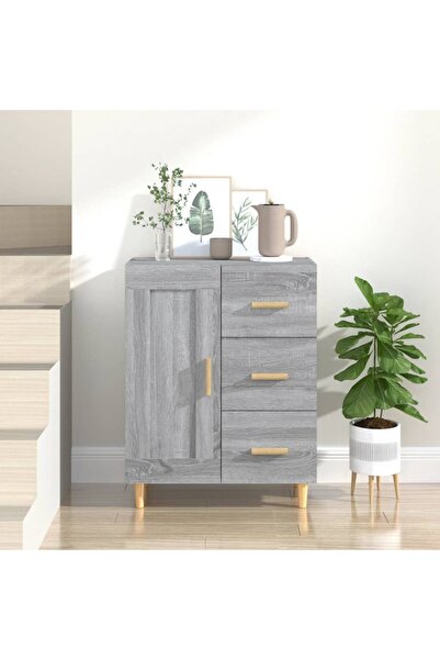 Concept Servantă, gri sonoma, 69,5x34x90 cm, lemn compozit
