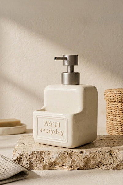 Kitchen Life Pure Tezgah Üstü Sünger Hazneli Sıvı Sabunluk 375 Ml - Mutfak Ba...