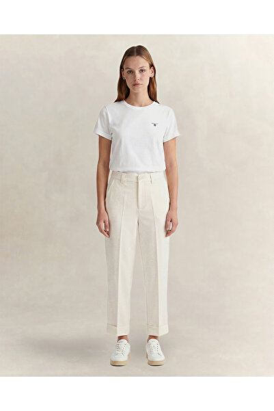 Gant Kadın Krem Regular Fit Pantolon