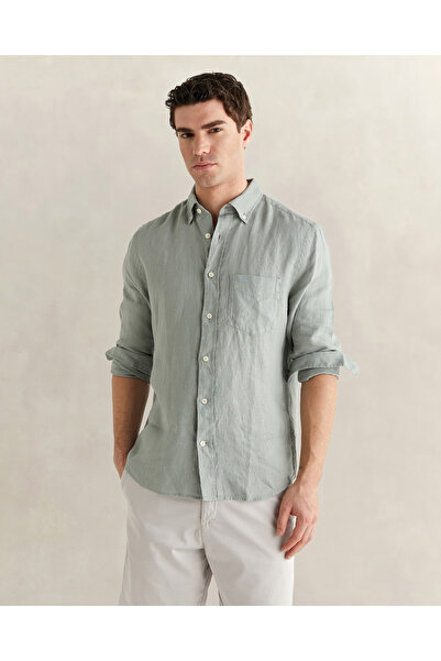 Gant Erkek Yeşil Regular Fit Gömlek